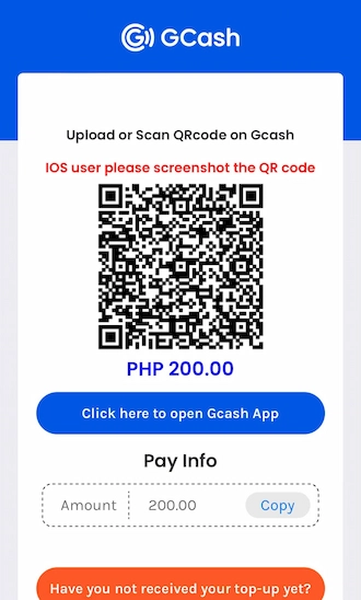 💎Step 4: Open your GCash wallet and scan the QR code for payment.