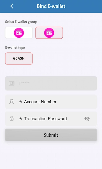 💎Step 3: Fill in your withdrawal account information